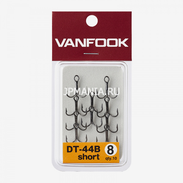 VanFook DT-44B Hagane Treble Hook Short Shank Standard Heavy Wire  jpmania.ru